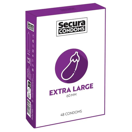 Secura Condoms 48 Pack Extra Large - Save 25% - Fast Shipping - Sale United Kingdom Stoke-on-trent