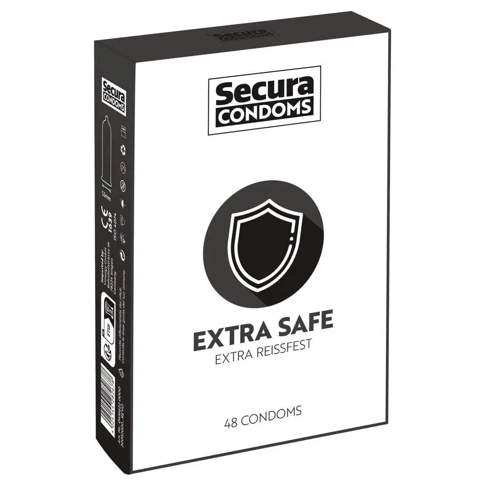 Secura Condoms 48 Pack Extra Safe - Save 25% - Fast Shipping - Sale United Kingdom Stoke-on-trent