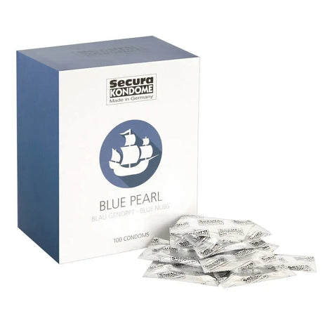 Secura Kondome Blue Pearl X100 Condoms - Save 15% - X100 - Fast Shipping - Sale United Kingdom Stoke-on-trent