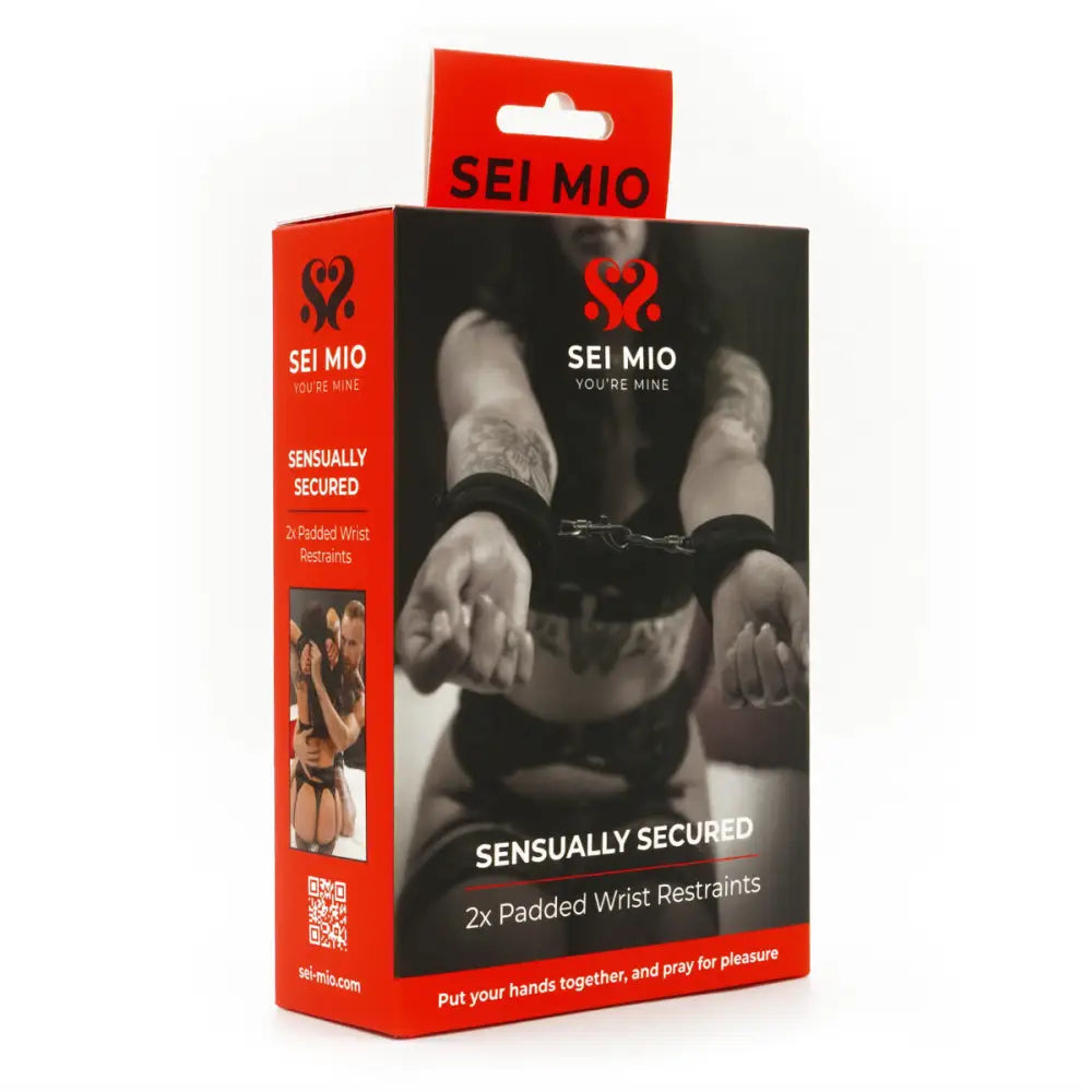 Sei Mio - Sensually Secured - Velvet Handcuffs - Save 30% - Sei Mio - Fast Shipping - Sale United Kingdom Stoke-on-trent