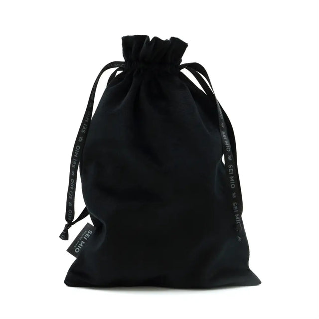 Sei Mio - Velvet Drawstring Bag - Black (300mm x 200mm) - Save 30% - Sei Mio - Fast - Sale United Kingdom Stoke-on-trent
