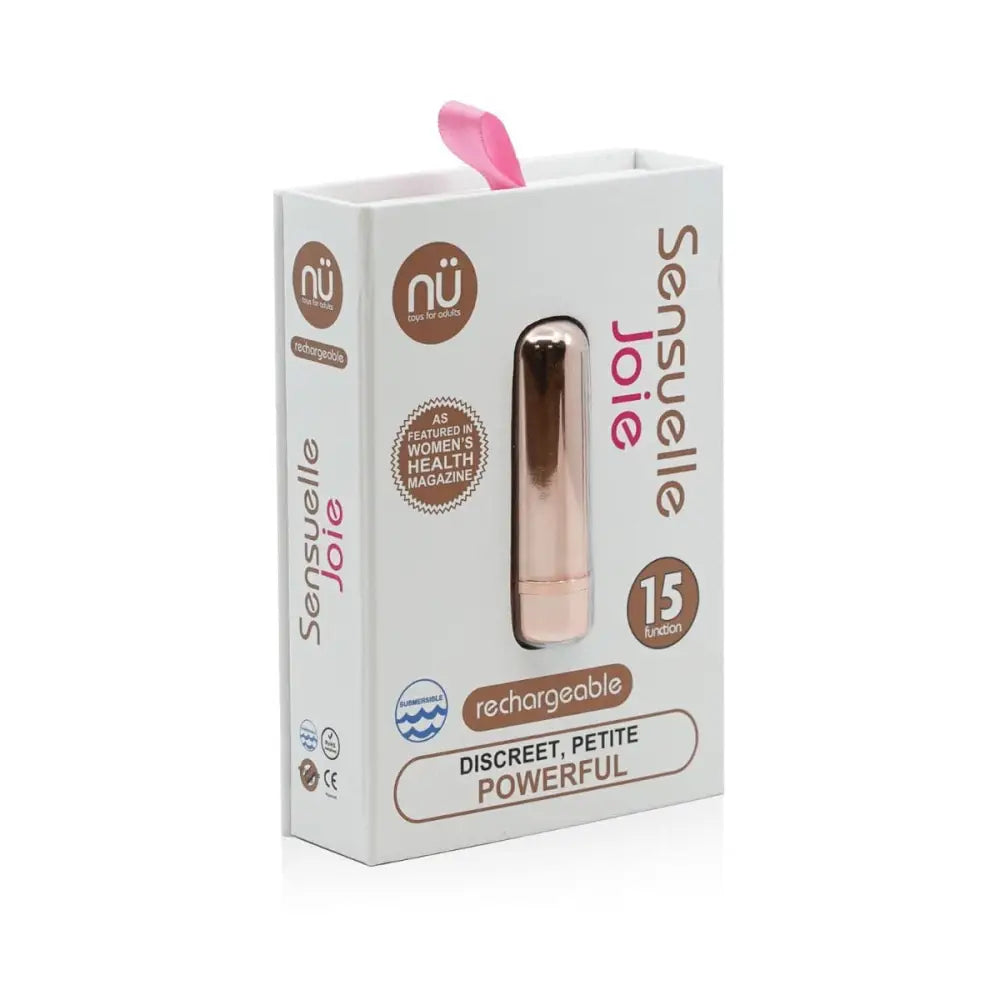 Sensuelle Joie 15 Function Bullet - Rose Gold - Save 15% - Sensuelle Joie Function Bullet - Rose Gold - Fast - Vibrator United Kingdom