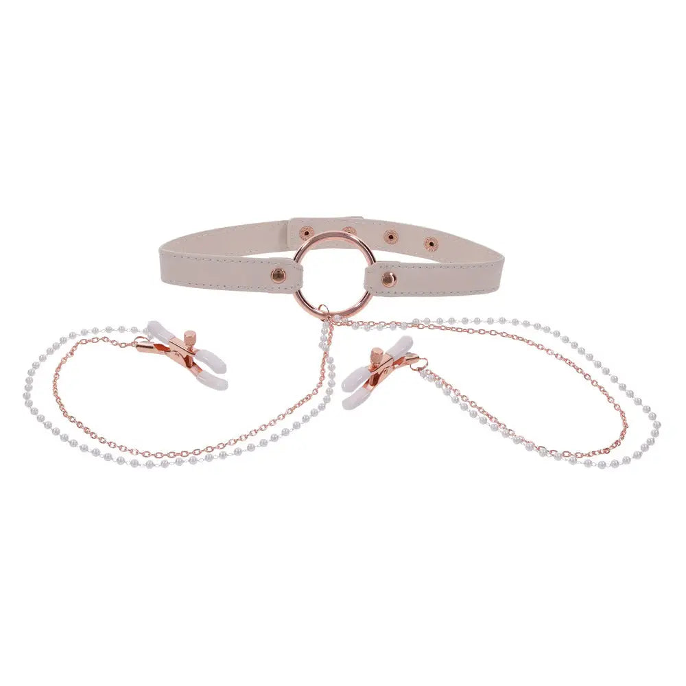 Sex and Mischief Collar with Nipple Clamps - Save 30% - Fast Shipping - Sale United Kingdom Stoke-on-trent