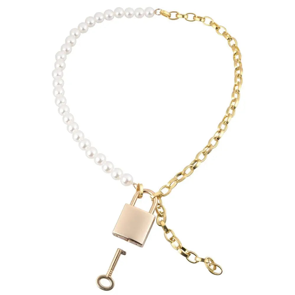 Sex and Mischief Pearl Day Collar - Save 25% - Fast Shipping - Sale United Kingdom Stoke-on-trent