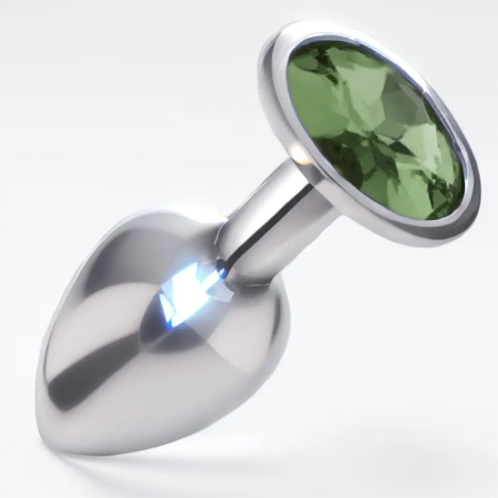 Sexy Emporium Jewelled Metal Beginner Butt Plug 3 Inch Jade - Save 20% - Fast - Sale United Kingdom Stoke-on-trent