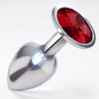 Sexy Emporium Jewelled Metal Beginner Butt Plug 3 Inch Red - Save 20% - Fast - Sale United Kingdom Stoke-on-trent