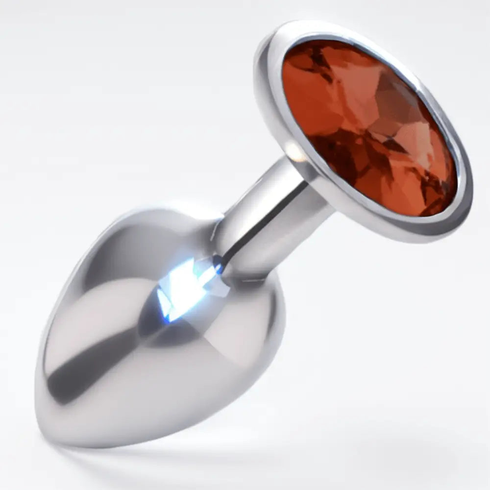 Sexy Emporium Jewelled Metal Beginner Butt Plug 3 Inch Sunset Orange - Save 20% - Sale United Kingdom Stoke-on-trent