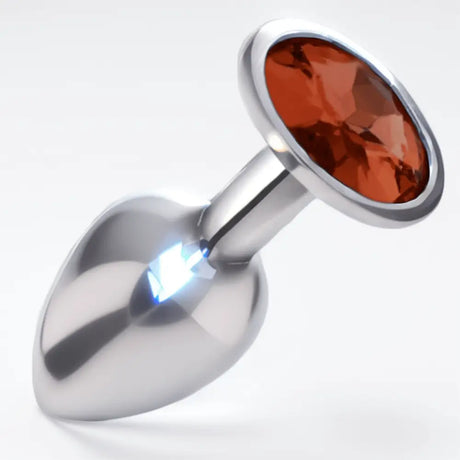 Sexy Emporium Jewelled Metal Beginner Butt Plug 3 Inch Sunset Orange - Save 20% - Sale United Kingdom Stoke-on-trent