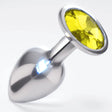 Sexy Emporium Jewelled Metal Beginner Butt Plug 3 Inch Yellow - Save 25% - Fast - Sale United Kingdom Stoke-on-trent