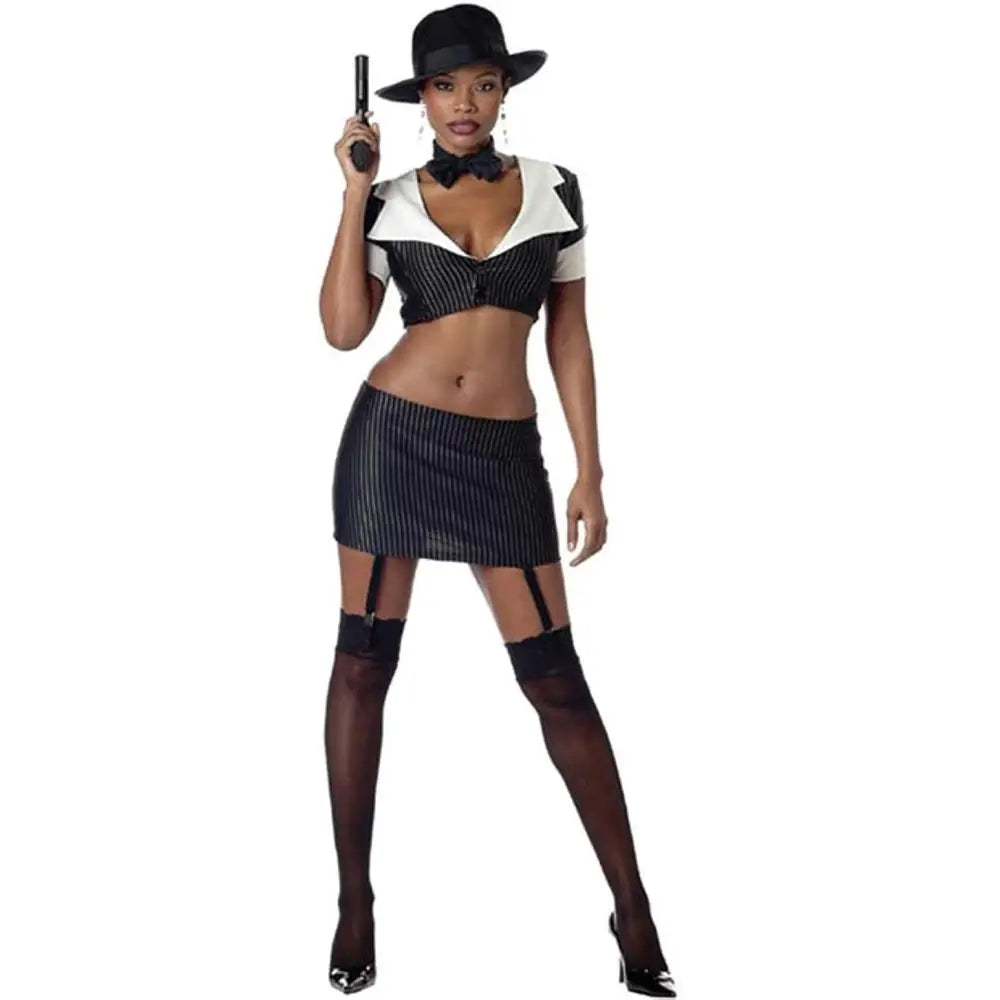 Sexy Gangster and Secretary Costume - Save 15% - Fast Shipping - Sale United Kingdom Stoke-on-trent
