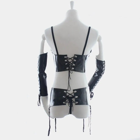 Sexy Gothic Pvc Lingerie Set - Save 25% - Pvc - Fast Shipping - Sale United Kingdom Stoke-on-trent