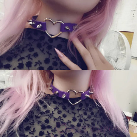 Sexy Love Heart Spiked Choker - Fast Shipping - Sale United Kingdom Stoke-on-trent