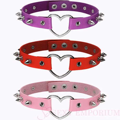 Sexy Love Heart Spiked Choker - Fast Shipping - Sale United Kingdom Stoke-on-trent