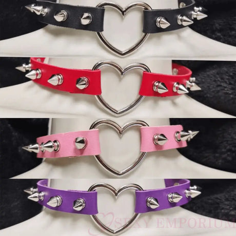 Sexy Love Heart Spiked Choker - Save 25% - Fast Shipping - Sale United Kingdom Stoke-on-trent