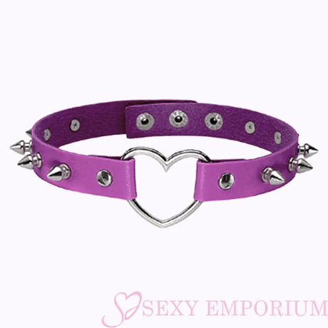 Sexy Love Heart Spiked Choker - Save 25% - Fast Shipping - Sale United Kingdom Stoke-on-trent