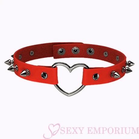 Sexy Love Heart Spiked Choker - Save 25% - Fast Shipping - Sale United Kingdom Stoke-on-trent