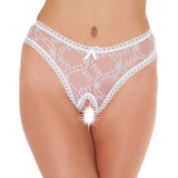Sheer Pattern Crotchless White Gstring - Save 30% - Gstring - Fast Shipping - Sale United Kingdom Stoke-on-trent
