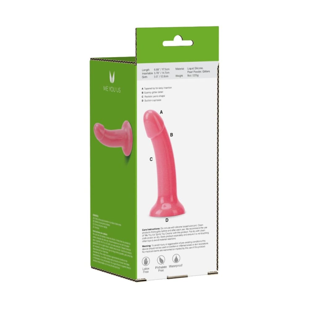 Shimmering Sparkly Dong Pink 6 Inches - Save 20% - Dildo