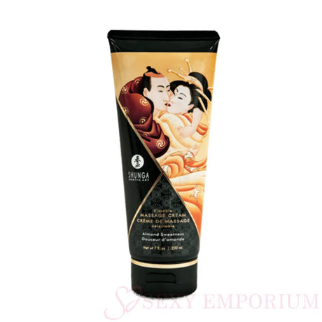Shunga Massage Cream - Almond - Save 15% - Fast Shipping - Sale United Kingdom Stoke-on-trent