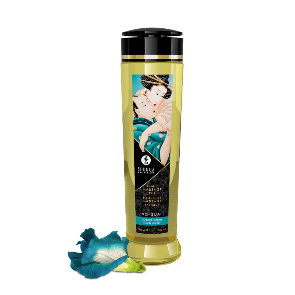 Shunga - Erotic Massage Oil – Aphrodisia Sensual Island Blossoms - 240ml - Save 20% - Sale United Kingdom Stoke-on-trent