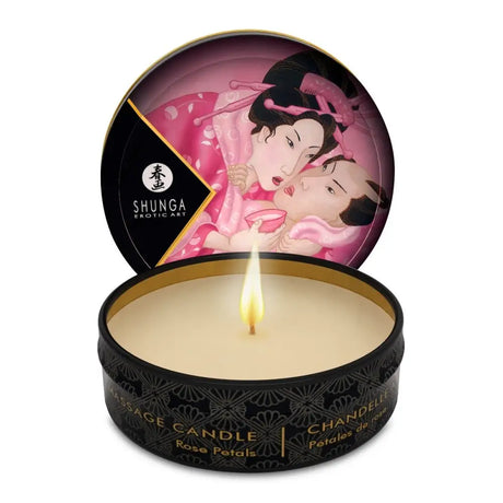 Shunga Mini Candlelight Massage Candles 30ml Aphrosisia / Roses - Save 25% - Sale United Kingdom Stoke-on-trent