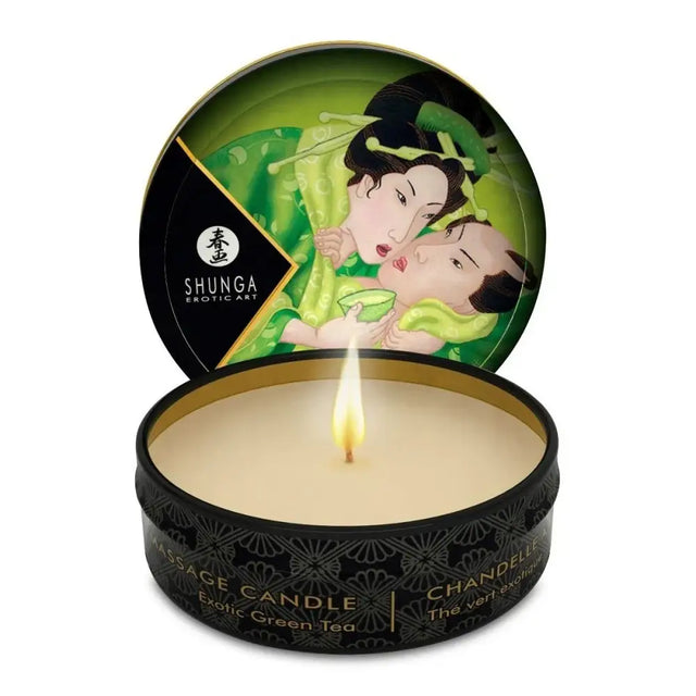 Shunga Mini Candlelight Massage Candles 30ml Zenitude / Exotic Green Tea - Save 25% - Sale United Kingdom Stoke-on-trent