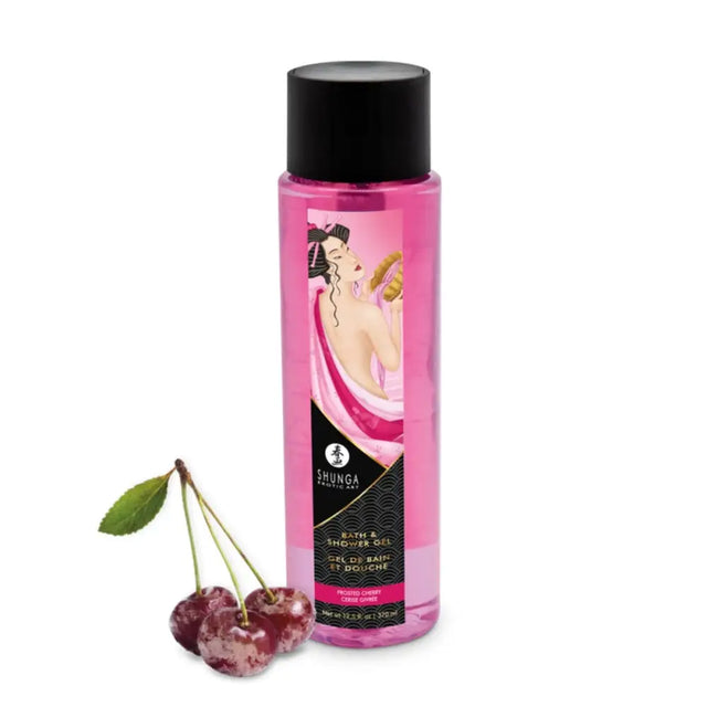 Shunga Shower Gel Frosted Cherry - Save 20% - Fast Shipping - Sale United Kingdom Stoke-on-trent