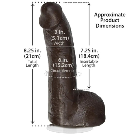 Signature Cocks Mr Marcus Cock and Balls with Removable Vac u Lock Suction Cup Black 9 Inch - Save 20% - and with u - Dildo United Kingdom