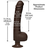 Signature Cocks Safaree Samuels Anaconda Vibrating Ultraskyn Cock with Suction Base Black 12 Inch - Save 15% - Dildo United Kingdom
