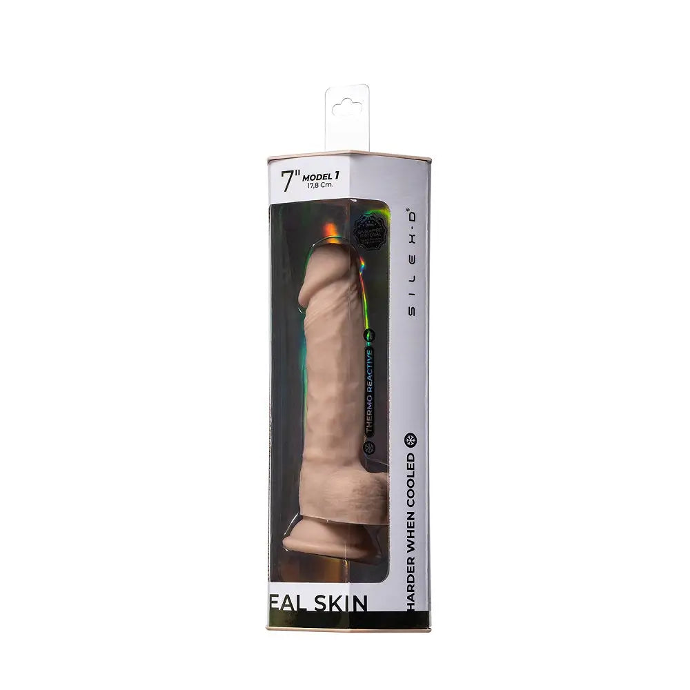 Silexd 7 Inch Real Skin Liquid Silicone Dildo with Suction Cup and Balls Save 20% Silexd Inch United Kingdom Stoke on Trent
