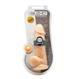 Silexd 8,5 Zoll realistisches Silikon Dual Density Girthy Dildo mit Saugnapfbecher mit Kugeln