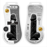 Silexd 8.5 Inch Realistic Silicone Dual Density Girthy Dildo with Suction Cup Balls Black - Dildos - Save 30% - Silexd Inch - United