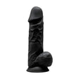Silexd 8.5 Inch Realistic Silicone Dual Density Girthy Dildo with Suction Cup Balls Black - Dildos - Save 30% - Silexd Inch - United