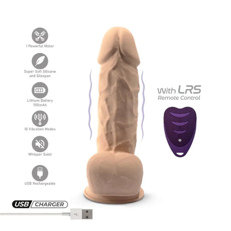 Silexd 8.5 Inch Remote Controlled Vibrating Girthy Silicone Dildo - Save 5% - Dildos United Kingdom Stoke-on-trent