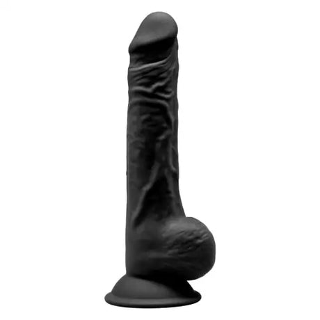 Silexd 9.5 Inch Realistic Silicone Dual Density Dildo with Suction Cup Balls Black - Dildos - Save 25% - Silexd Inch - United Kingdom