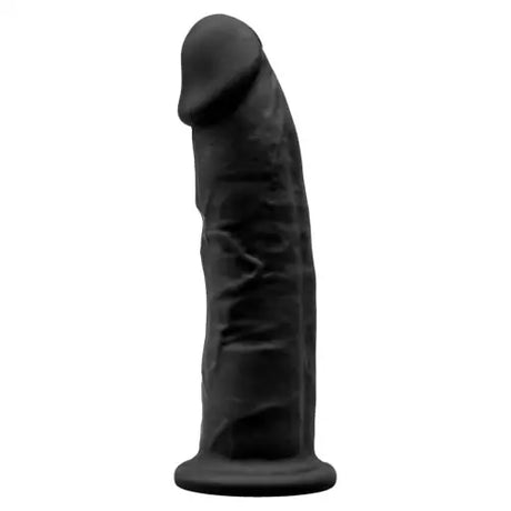 Silexd 9 Inch Realistic Girthy Silicone Dual Density Dildo with Suction Cup Black - Dildos - Save 30% - Silexd Inch - United Kingdom