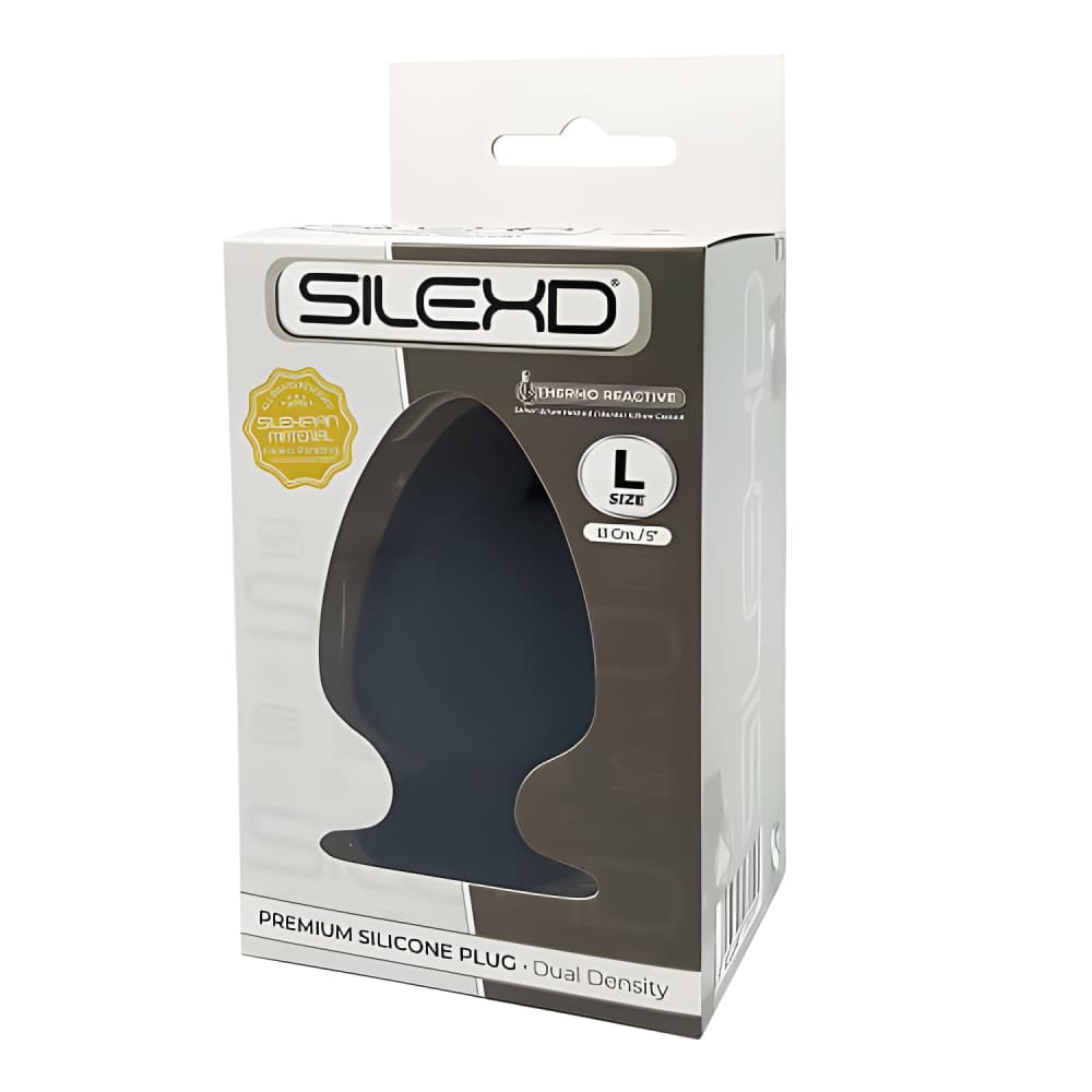 Silexd Dual Density Large Silicone Butt Plug 5 Inches - Plugs - Save 20% - Sale