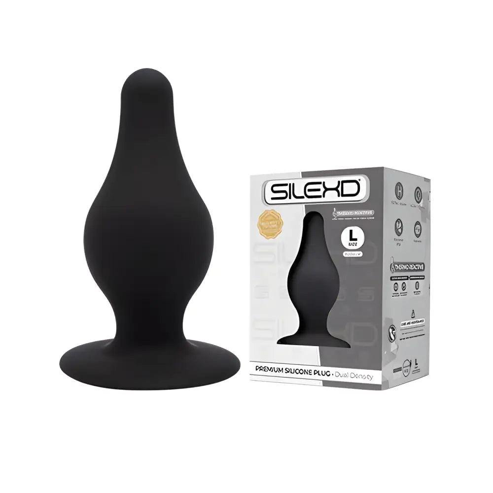 Silexd Dual Density Tapered Silicone Butt Plug Large - Plugs - Save 25% - Silexd - Fast Shipping - Sale United Kingdom Stoke-on-trent