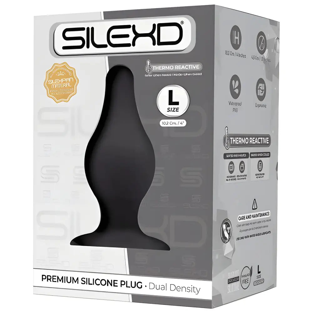 Silexd Dual Density Tapered Silicone Butt Plug Large - Plugs - Save 25% - Silexd - Fast Shipping - Sale United Kingdom Stoke-on-trent