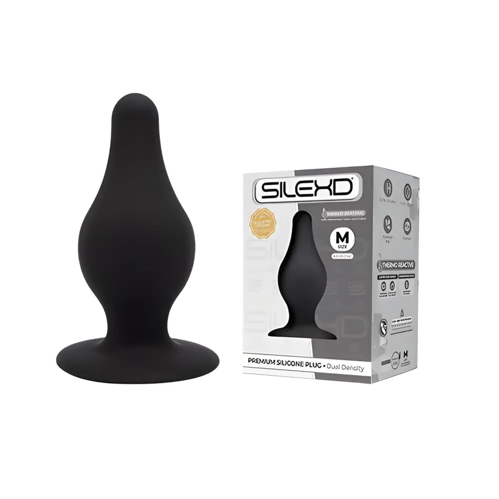 Silexd Dual Density Tapered Silicone Butt Plug Medium - Plugs - Save 30% - Silexd - Fast Shipping - Sale United Kingdom Stoke-on-trent
