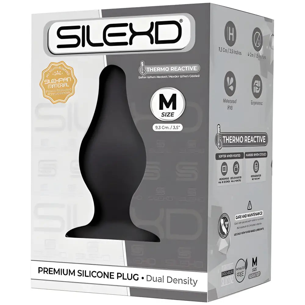 Silexd Dual Density Tapered Silicone Butt Plug Medium - Plugs - Save 30% - Silexd - Fast Shipping - Sale United Kingdom Stoke-on-trent