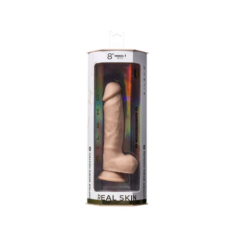 Silexd Real Skin 8 Inch Silicone Dildo with Balls - Save 15% - Dildos United Kingdom Stoke-on-trent