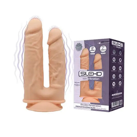 Silexd Realistic Vibrating Double Penetrator - Ended Dildos - Save 25% - Silexd - Fast Shipping - Anal United Kingdom Stoke-on-trent