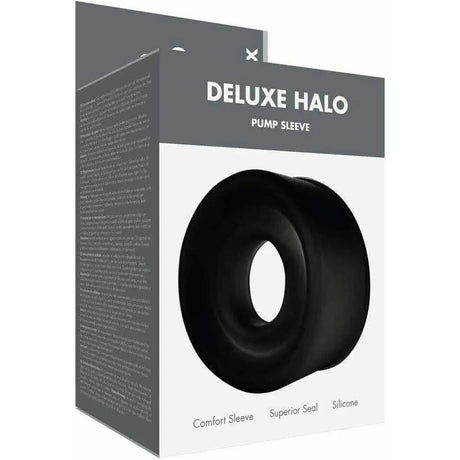 Silicone Halo Penis Pump Sleeve Black - Save 20% - Fast Shipping - Sale United Kingdom Stoke-on-trent