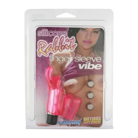 Silicone Rabbit Finger Sleeve Vibe - Save 25% - Fast Shipping - Vibrator United Kingdom Stoke-on-trent