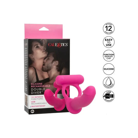 Silicone Rechargeable Double Diver Stimulator - Save 30% - Fast Shipping - Sale United Kingdom Stoke-on-trent