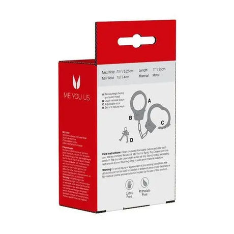 Silver Metal Handcuffs - Save 25% - Fast Shipping - Sale United Kingdom Stoke-on-trent