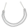 Silver Nipple Clamps with Double Chain - Save 25% - with - Fast Shipping - Sale United Kingdom Stoke-on-trent