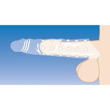 Size Matters 3 Inch Clear Penis Extender Sleeve - Save 30% - Fast Shipping - Sale United Kingdom Stoke-on-trent