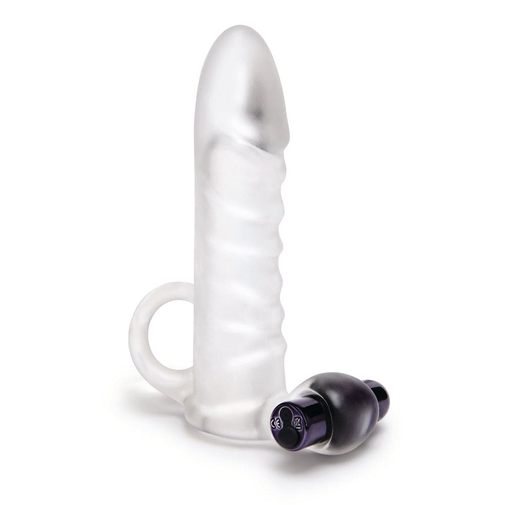 Size Up Clear Penis Vibrating 2 Inch Extender - Save 20% - Sale